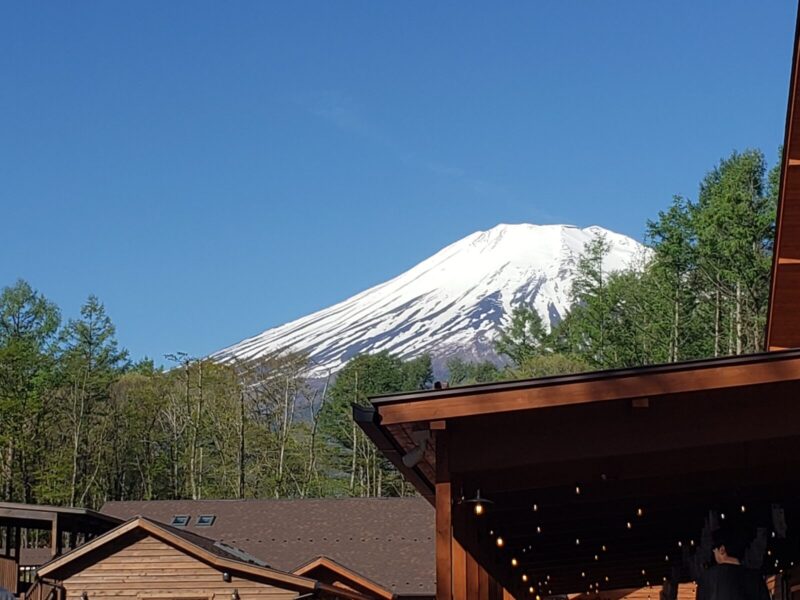 管理棟のあたりから眺める富士山