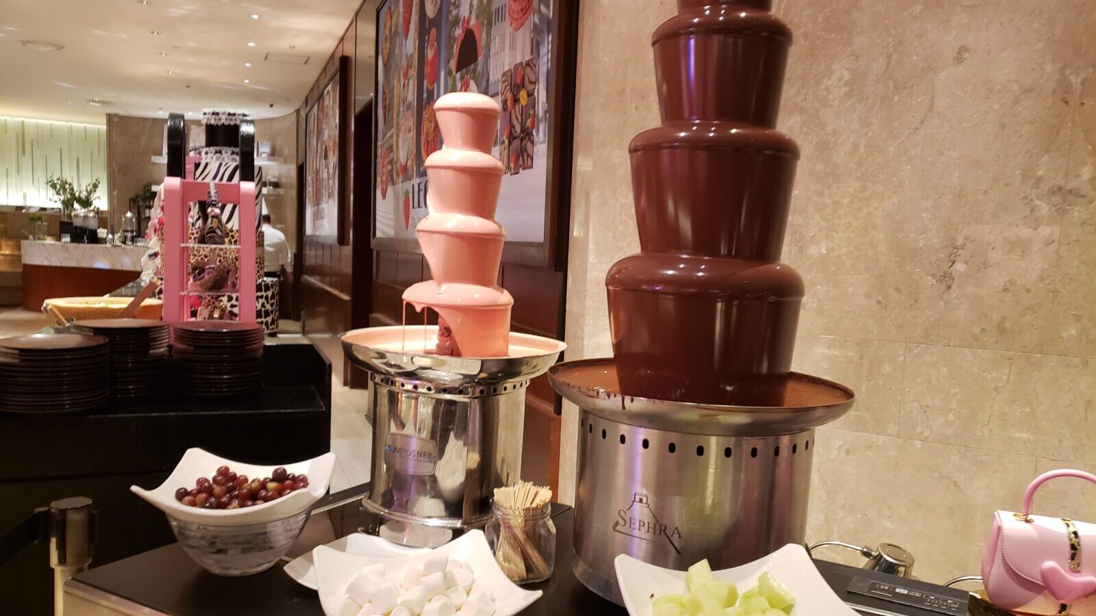 チョコレートファウンテン